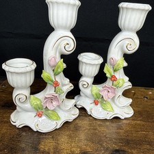 VTG PR Porcelain Double Candle