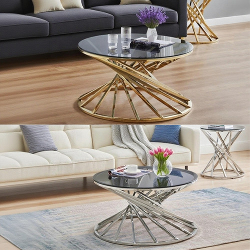 Round coffee table - table, side