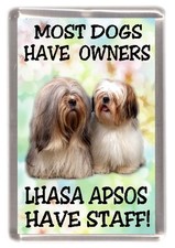 Lhasa Apso Dog Fridge Magnet