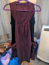 Sarah Santos Black & Maroon dress Size M