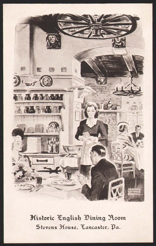 Vintage postcard stevens house - stevens,