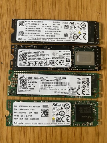 Job lot 256gb ssd 2280 - job,