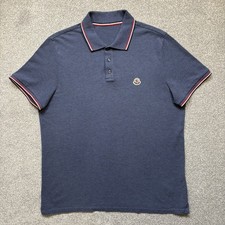 Moncler Polo Blue Size XL Fits