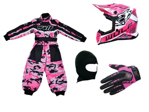 Kids wulfsport pink camo - wulfsport, mx