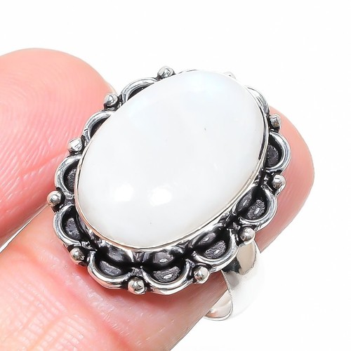 White opal gemstone handmade - white,