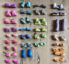 Polly Pocket Shoes Boots 30 pairs assorted styles - Mixed Bundle (a)