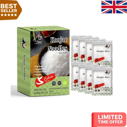 Shirataki konjac rice 8x150g - konjac,