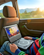 Goodmans Portable DVD Player 12v Model T-701 7" Working Battery 