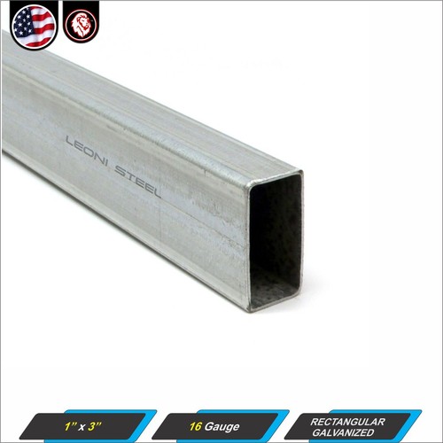 Galvanized rectangular - 1",