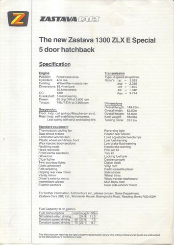 Zastava 1300 zlx special - 1300,