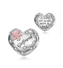 GIRLFRIEND PINK FLOWER HEART