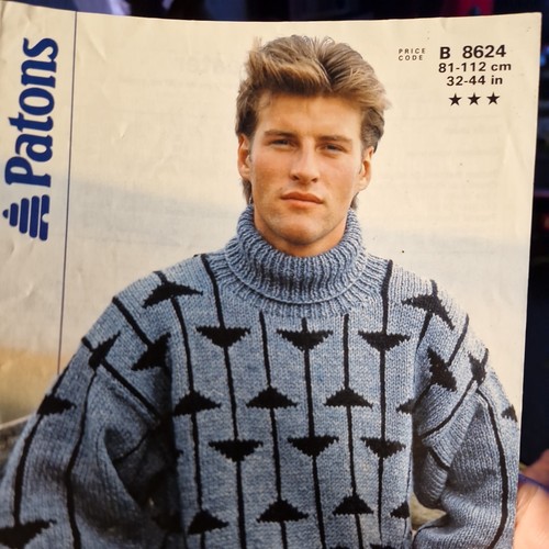 Patons 8624 sweater - sweater, 32-44"