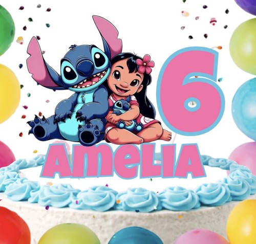 Stitch lilo cake topper - cake,