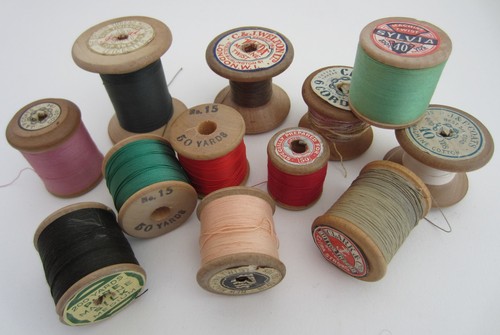 Vintage wooden cotton - 12,