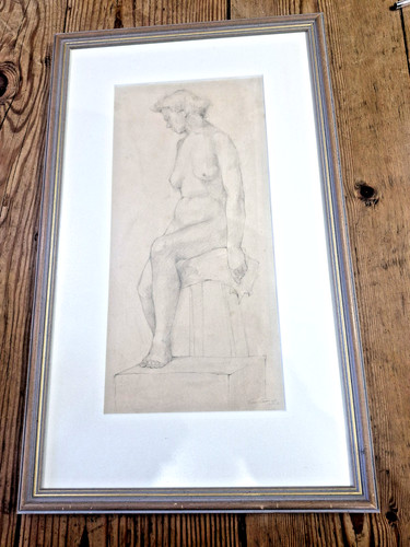 Original framed pencil drawing - framed,