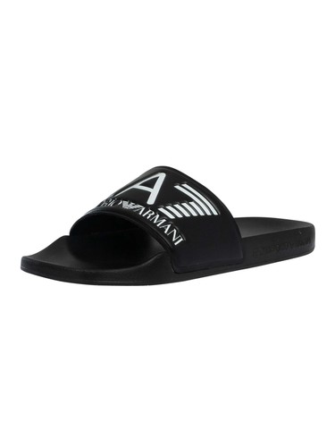 Ea7 scarpe logo sliders - sliders,, black
