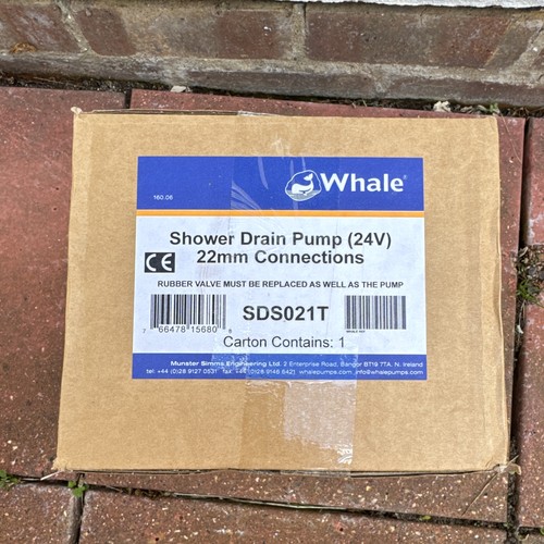 Whale 24v shower drain - shower, pump