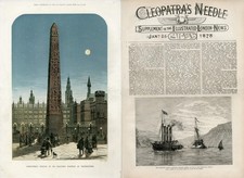 CLEOPATRA'S NEEDLE ARRIVAL