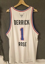 2015 Derrick Rose Nba All Star Basketball Jersey 2xl Xxl Adidas Chicago Bulls 2k