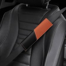 2x Leather Car Seat Belt Cover
