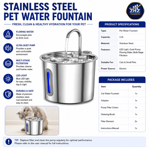 Cat water fountain - cat,