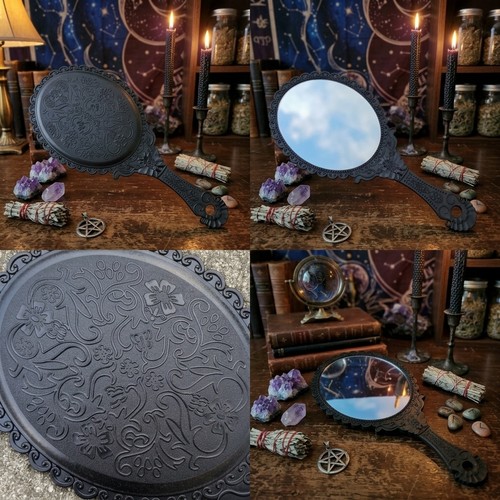 Witch scrying mirror handheld - witch,
