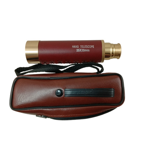 Brass handheld telescope - brass,