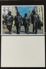 The beatles statue - beatles, postcard