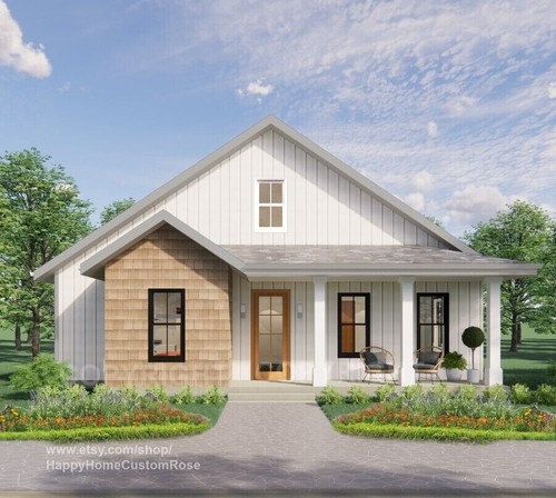 Modern cottage construction - cottage,