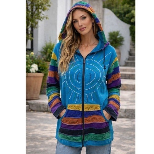 Agan traders patchwork hoodie - agan,