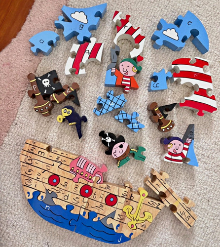 Wooden pirate ship - pirate,