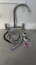 Chrome Kitchen Mixer Tap Twin