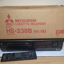 Mitsubishi HS-338B Video Cassette Recorder VHS Player Boxed With Remote 
