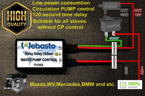 Webasto water pump control - water,