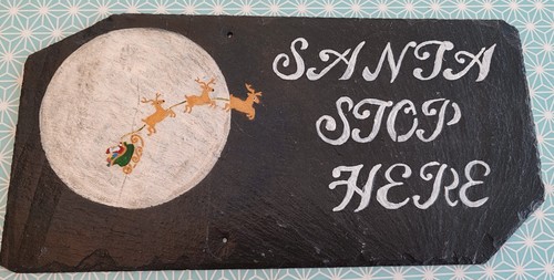 Santa stop here - stop,