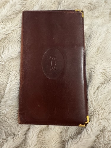 Cartier paris burgundy leather - cartier,