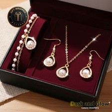 Women Faux Pearl Jewelry Set
