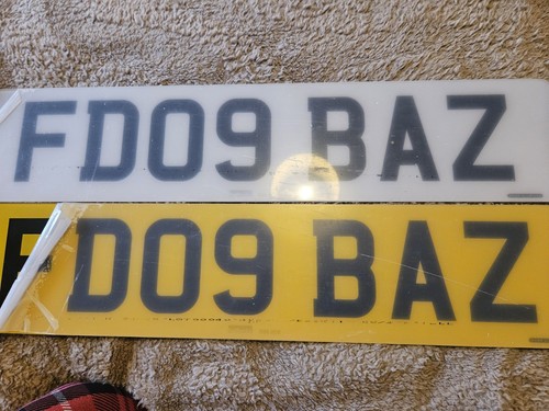 Private number plate - number, on