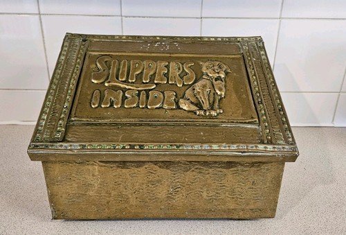 Antique brass bonzo slipper - antique,