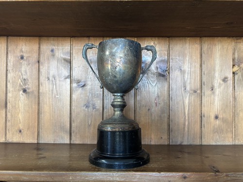 Large vintage silver plate