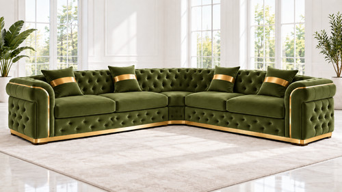 Luxury chesterfield corner - luxury,