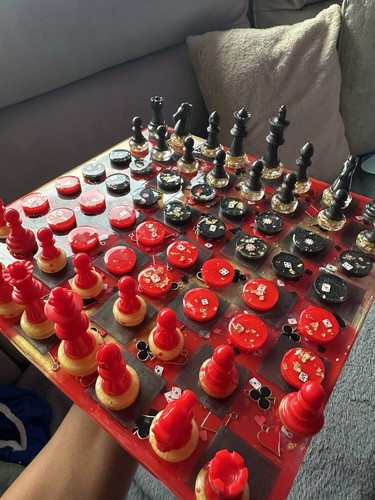 Resin chess set bundle - set,