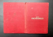 LARGE ANTIQUE MAP OF ENGLAND AND WALES - ON CLOTH. LATE 1800s