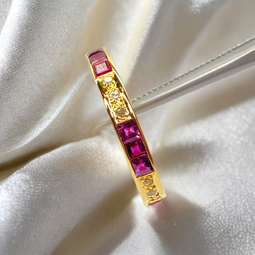 Ruby diamond eternity ring - eternity,