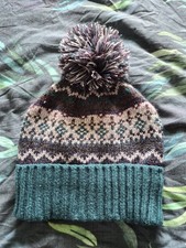 TU - Green Bobble Hat With Pom