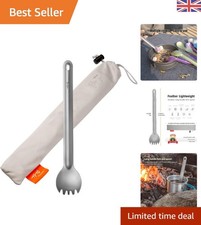 Multi-Use Titanium Spork in Quick-Drying Bag - Perfect for Camping & Hiking