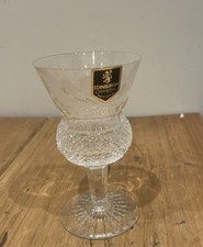 Edinburgh Crystal Port Glass Vintage Rare Thistle Engraving Scotland