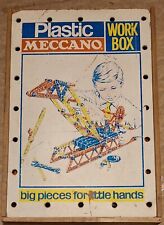 Plastic Meccano Work Box 1970s with Some Original Instructions