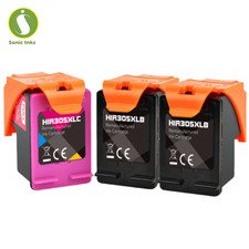 3 Ink Cartridge 305XL Fits For HP DeskJet 2300 2700 2710 2710e 2720 2720e 2722e