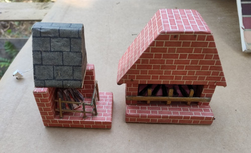 Dolls house log burner fire - dolls,